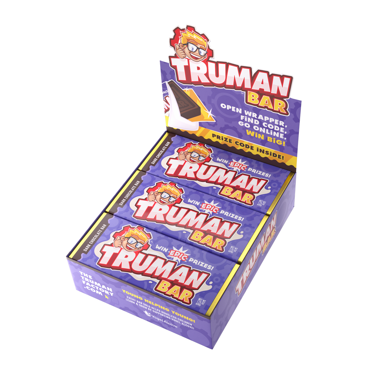 Dark Chocolate Triple Box Stack! (54 Golden Tickets!) Truman Factory