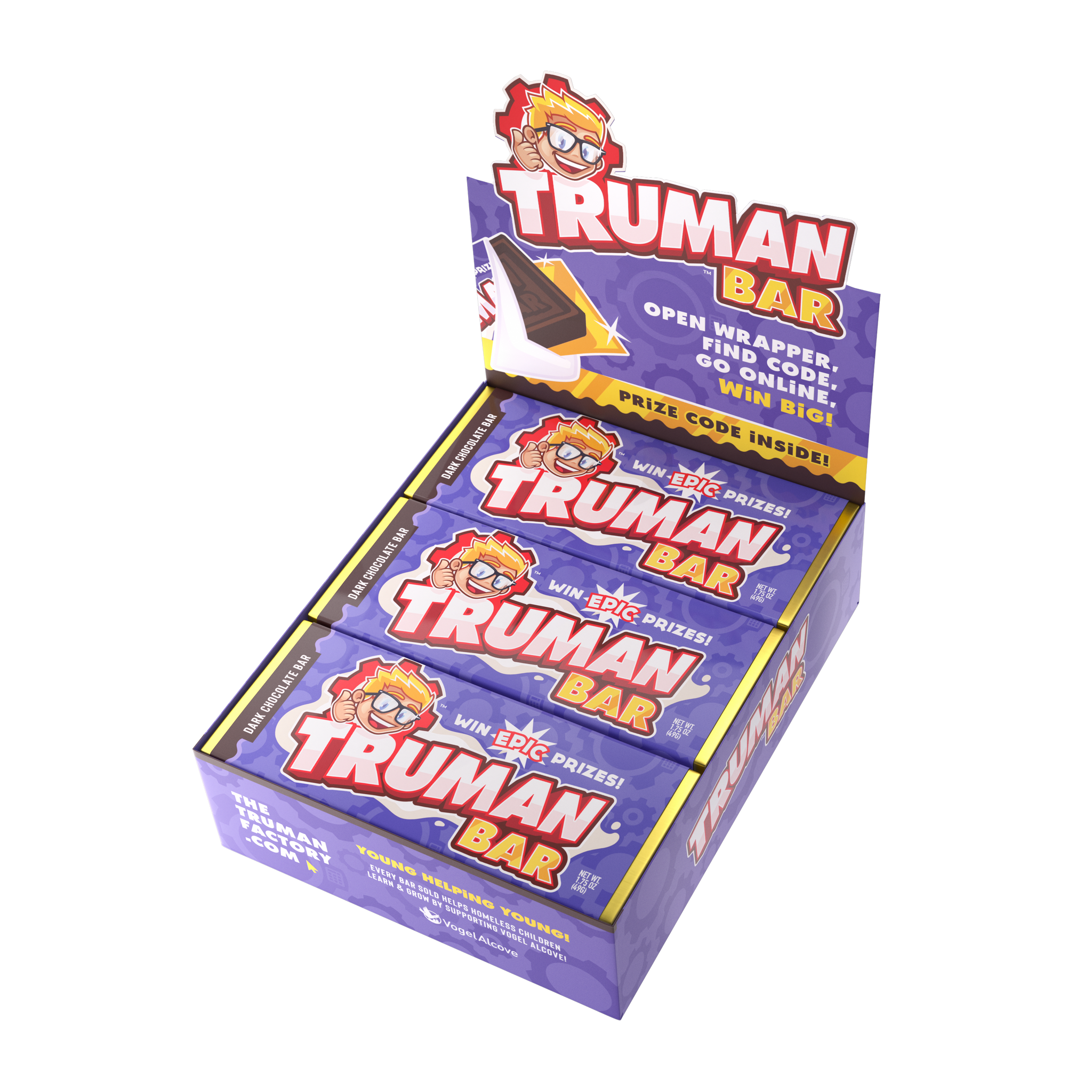 Dark Chocolate Triple Box Stack! (54 Golden Tickets!) – Truman Factory
